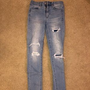 American Eagle Super Stretch Ripped Jeans